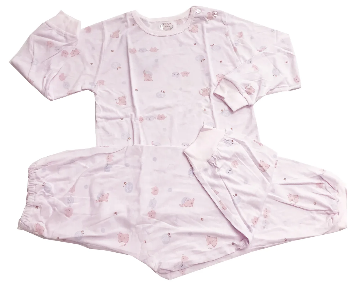 AmorBaby · 小貓圖案睡衣套裝 (涼感紗)